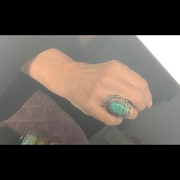 💍Custom genuine turquoise silver ring❤️ - Picture 2 of 8